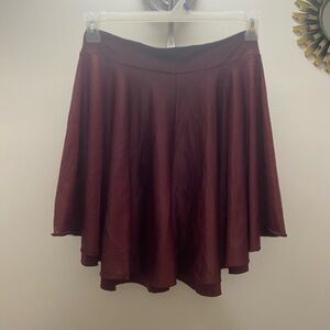Elegant Burgundy Women's Skirt